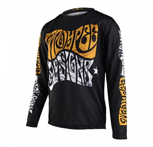 Джерсі TLD Young FLOWLINE LS JERSEY Tripper [BLk] L