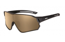 Окуляри Relax Artan чорні матові, лінза brown (Polarized TAC 1,1 mm), flash mirror, кат. 3