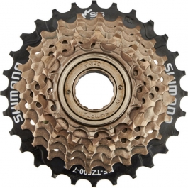 Трещітка Shimano MF-TZ500 7sp, коричневий / чорний Трещітка Shimano MF-TZ500 7sp, коричневий / чорний