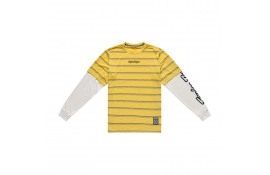 Джерсі TLD SKYLINE FAKIE RIDE LS TEE; STRIPE [BUTTER] XL