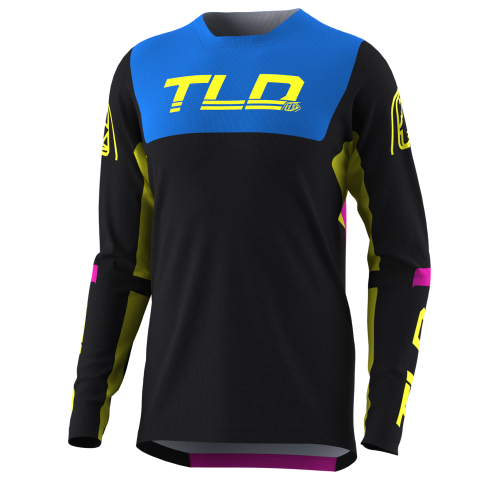 Джерсі TLD Sprint Jersey Fractura [BLk/Yellow] S