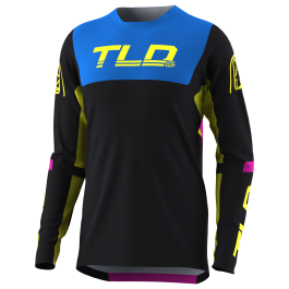 Джерсі TLD Sprint Jersey Fractura [BLk/Yellow] L