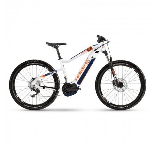 Электровелосипед Haibike SDURO HardSeven 5.0 i500Wh 10 s. Deore 27.5", рама L, бело-оранжево-синий,