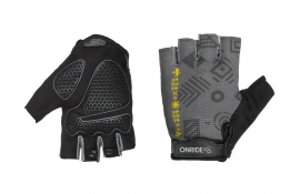 Рукавички ONRIDE Hold 30 Relic, гелеві подушечки, чорний/жовтий розмір M Рукавички ONRIDE Hold 30 Relic, гелеві подушечки, чорний/жовтий розмір M