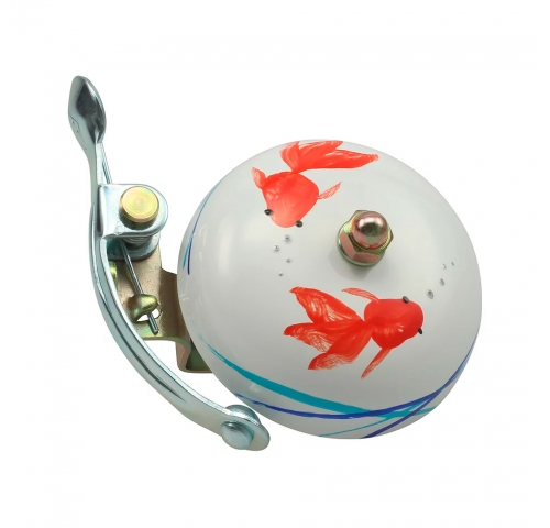 Дзвоник Crane Suzu Handpainted Koi “Золота рибка” 55мм алюміній