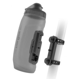 Фляга з конектором та базою Fidlock TWIST bottle 590мл., прозорий/чорний