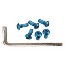 Гвинти Alligator для кріплення ротора Torx 6 шт + ключ синій Гвинти Alligator для кріплення ротора Torx 6 шт + ключ синій