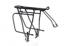 Багажник Kaiwei Carrier 30, під дискові гальма, з дужками, алюміній, чорний, універсальне кріплення