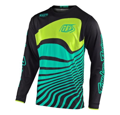 Джерсі TLD GP AIR JERSEY [DRIFT BLACK/TURQUOISE] розмір 2X