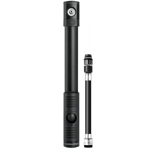 Мінінасос Crankbrothers KLIC HP, алюмінієвий, presta/schrader, 120psi/8.3 bar, чорний Мінінасос Crankbrothers KLIC HP, алюмінієвий, presta/schrader, 120psi/8.3 bar, чорний