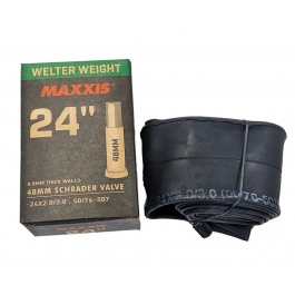 Камера Maxxis Welter Weight 24x2.0/3.0 AV L:48мм Камера Maxxis Welter Weight 24x2.0/3.0 AV L:48мм