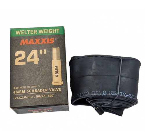 Камера Maxxis Welter Weight 24x2.0/3.0 AV L:48мм Камера Maxxis Welter Weight 24x2.0/3.0 AV L:48мм