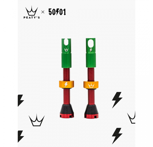 Ніпелі Peaty's x 50to01 Tubeless Valves, 42mm, Rasta