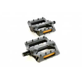 Педалі Green Cycle GPD-M101, нейлонові, кулькові підшипники, вісь 9/16" бориста сталь (розмір 112,5х