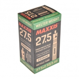 Камера Maxxis Welter Weight 27.5x2.5/3.0 FV L:48мм 0.8mm Камера Maxxis Welter Weight 27.5x2.5/3.0 FV L:48мм 0.8mm