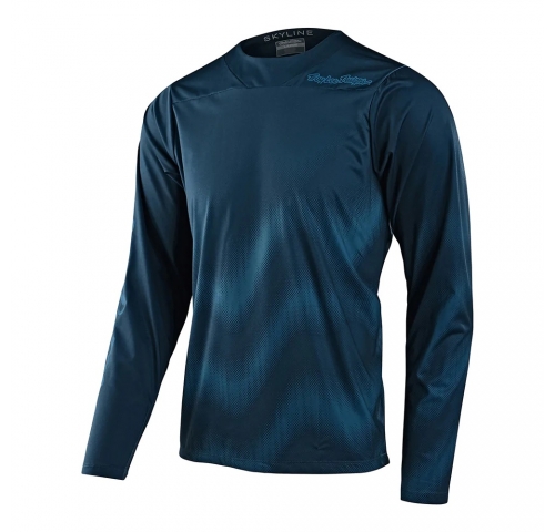 Джерсі TLD SKYLINE LS CHILL JERSEY WAVES [DARK SLATE BLUE] L