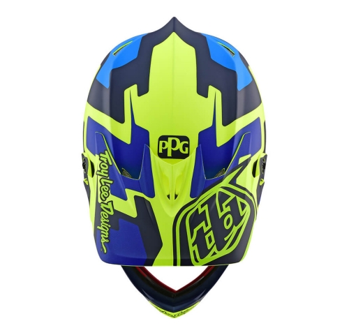 Вело шолом фулфейс TLD D3 Fiberlite Speedcode [YELLOW/BLUE] розмір S