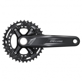 Шатуни Shimano Deore FC-M4100-2 інтегрована вісь 175мм 36x26 без каретки Шатуни Shimano Deore FC-M4100-2 інтегрована вісь 175мм 36x26 без каретки