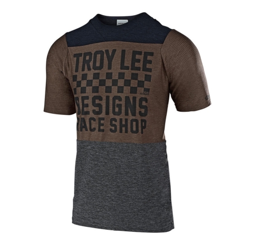 Джерсі TLD Skyline Air S/S Jersey [HEATHER BLACK / HEATHER LIGHT MOKA] розмір XL