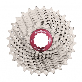 Касета 11-k 11-30T SUN RACE RX11 алюмінієвий павук, Metallic Silver