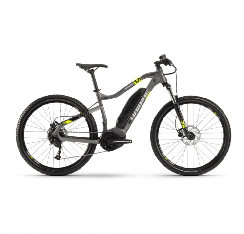 Электровелосипед Haibike SDURO HardSeven 1.0 400Wh 9 s. Altus 27,5", рама L, титан-лайм-черный, 2020