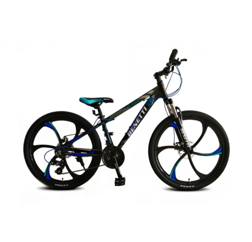 Велосипед Benetti MTB 26 Twist DD 15" 2020 сіро-синій мат