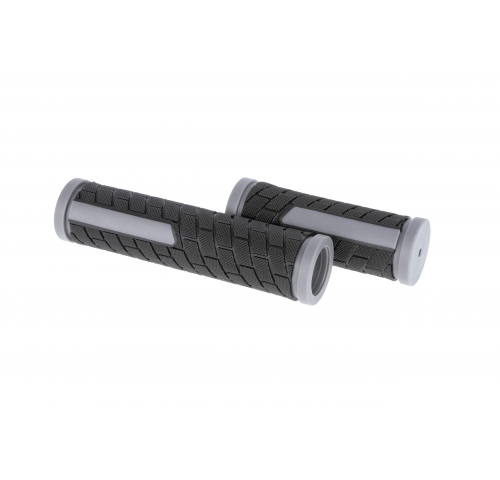 Ручки руля ONRIDE Tile, 130/92 мм, чорний/сірий Ручки руля ONRIDE Tile, 130/92 мм, чорний/сірий