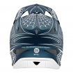 Вело шлем TLD D3 FIBERLITE HELMET SpiderStripe [Blue] S
