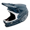Вело шлем TLD D3 FIBERLITE HELMET SpiderStripe [Blue] L