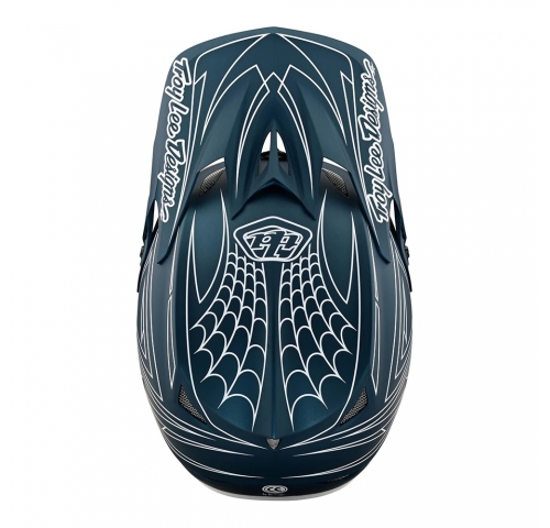 Вело шлем TLD D3 FIBERLITE HELMET SpiderStripe [Blue] L