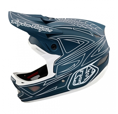 Вело шлем TLD D3 FIBERLITE HELMET SpiderStripe [Blue] XL